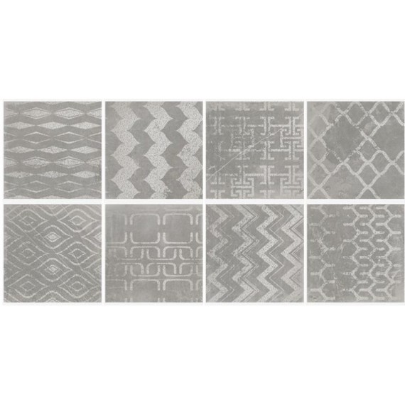  CUADRADO GLAM Grey 23.5x23.5