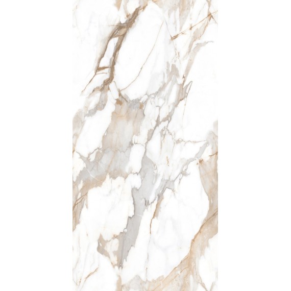 Керамогранит Calacatta Fairy Gold Бежевый Полированный 60х120