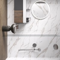 Calacatta Sharp Silver Белый Матовый 80х80