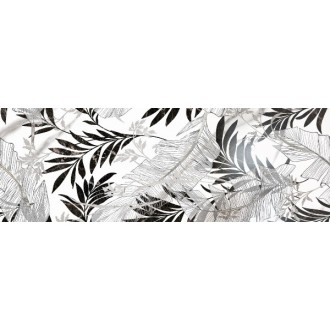 Carrara Leaves Black 31.6x90