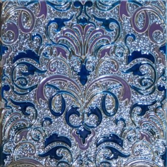 Composicion Damasco Cobalto 30x30