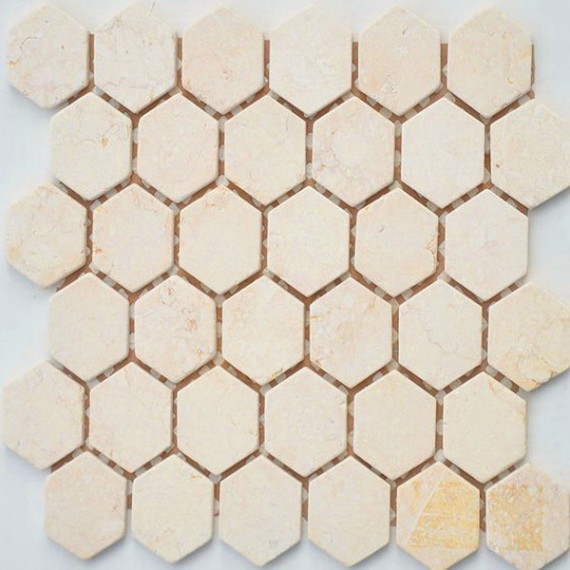 Мозаика Crema Marfil MAT hex 18x30x6 295x305x6