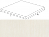 DCD4J36 Defile white right corner 42*42