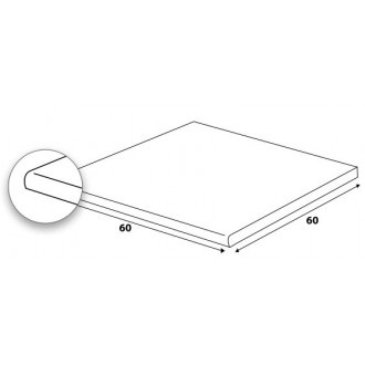 DCH66747 SALOON OUTDOOR light brown 60x60