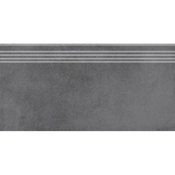 Керамогранит DD253700R/GR Ступень Мирабо серый темный обрезной 30x60x0,9