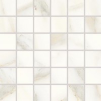 DDL06830 CAVA mosaic white glossy 30x30