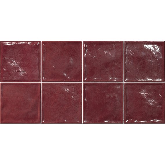 Керамическая плитка DECORADO CHIC CARMIN 15x15