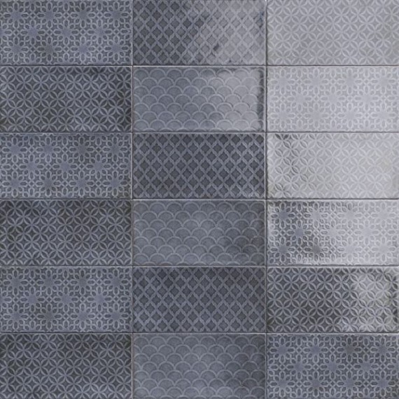 Керамическая плитка DECOR CAMDEN AZURRO 10x20