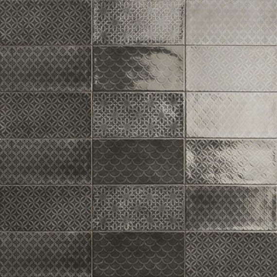 Керамическая плитка DECOR CAMDEN NERO 10x20