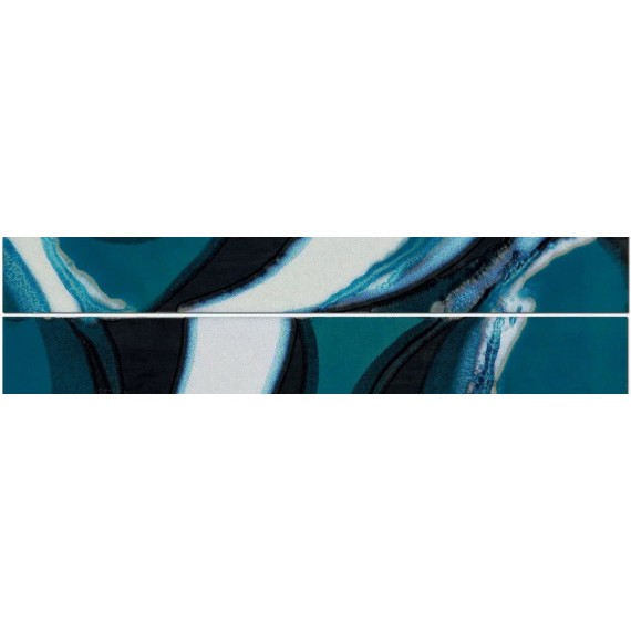 Керамогранит DKL04051 Dec.Splash Blue Mix2 Rett 15x60