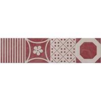 DKR01262 Dec.Combi 4 Bei/Rosso Ret 30x30