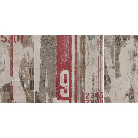 Керамогранит DKR03263 Dec.Murales Bone Mix4 Ret 30x60