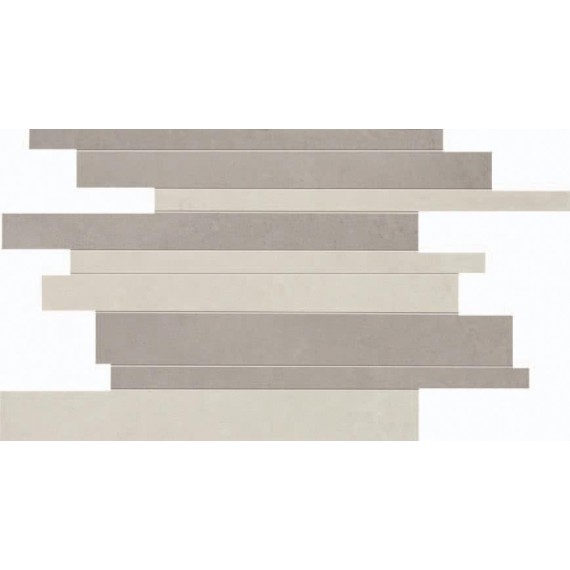 Мозаика DKR51052 Mos.Brick White Silver 30x40