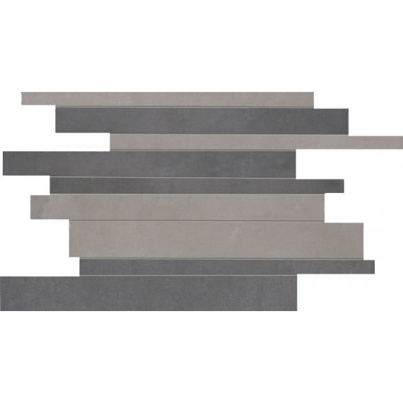 Мозаика DKR51152 Mos.Brick Grey Black 30x40