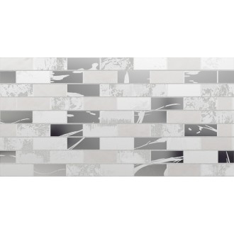 DW9GLW00 Плитка Glent White Декор 24.9х50