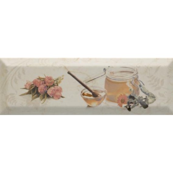 Керамическая плитка Decor Bonjour Miel Marfil 10x30