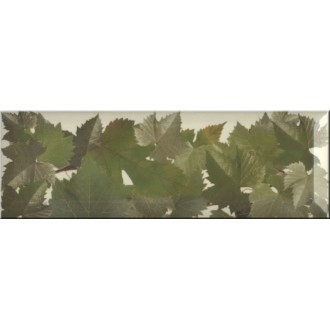 Decor Cen. Hojas Crema 10x30