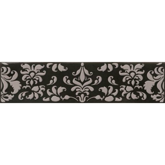 Керамическая плитка Decor Coquet Black 7.5x30