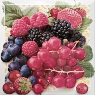 Decorado Multi Frutti Pano 30x30