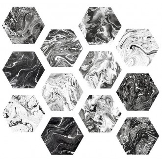 Ebru Shiny Hexa 23.2x26.7