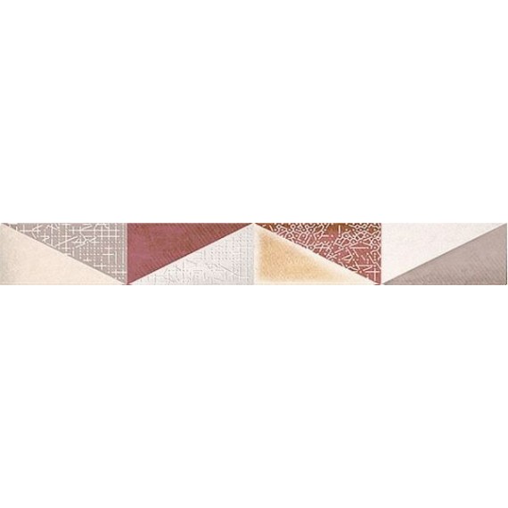 Керамическая плитка Eclipse Marsala mix Бордюр 6.2x50.5