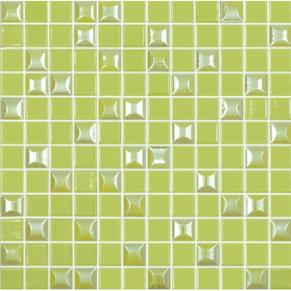Мозаика Edna №601 Зеленый (на сетке) 31,7x31,7