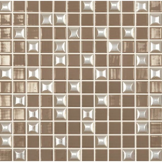 Мозаика Edna №835 Светло-коричневый (на сетке) 31,7x31,7