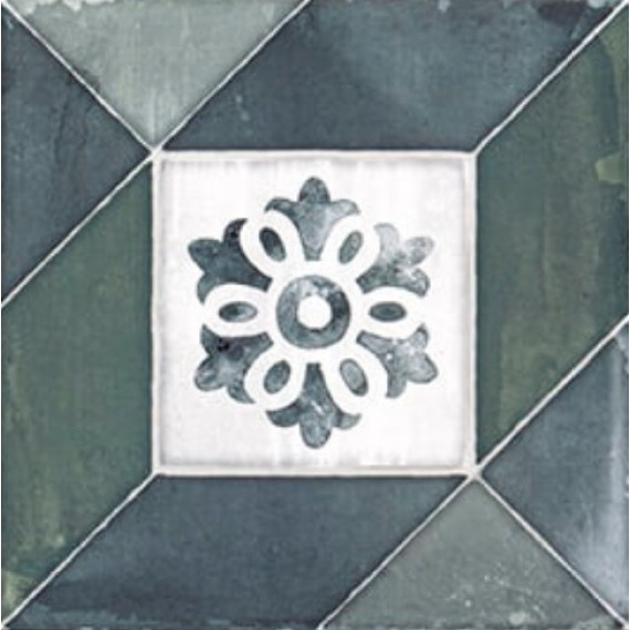 Керамогранит Elegance Deco Blu Green 20x20