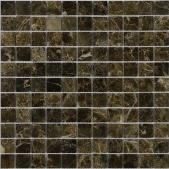 Мозаика Emperador Dark POL 4.8x4.8x7 30.5x30.5