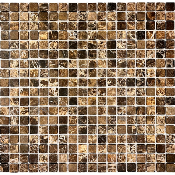 Мозаика Emperador Dark TUM 4мм 30.5x30.5