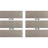Esencia Relieve Gris Brillo 10x30