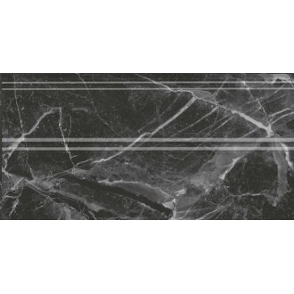 FMA034R Плитка Плинтус Коррер чёрный глянцевый обрезной 30x15x1,7