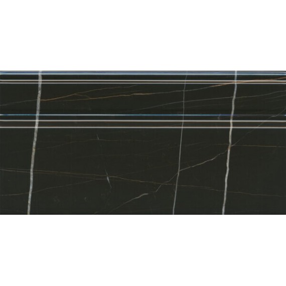 Керамогранит FME008R Плинтус Греппи черный 20*40