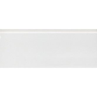 FMF022R Плитка Плинтус Флориан белый матовый обрезной 30x12x1,3