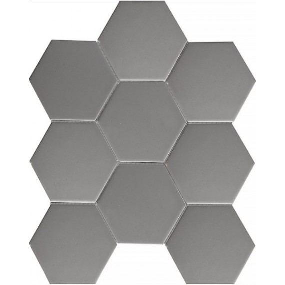 Мозаика FQ21016 Hexagon big Grey Matt 25.6х29.5