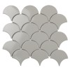 Fan Shape Light Grey Glossy (BF1912) 29.3х27.4