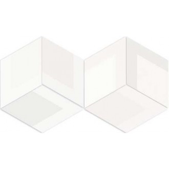 Flow Diamond Decor White 14x24