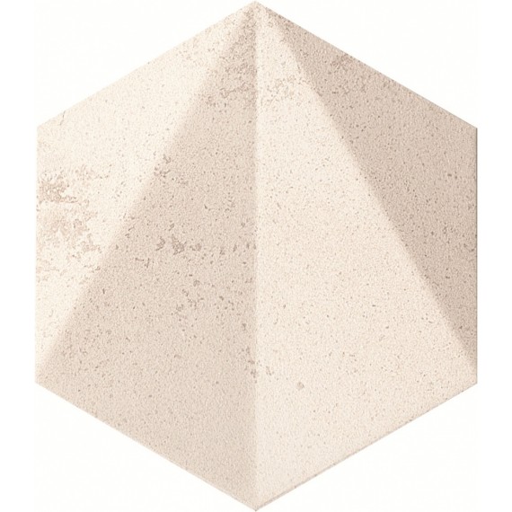 Керамическая плитка Free Space Hex White STR Декор 11x12.5