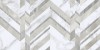 G70151 Marmo Bianco Chevron белый 30х60