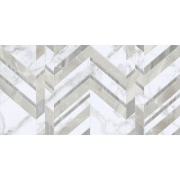 G70151 Marmo Bianco Chevron белый 30х60