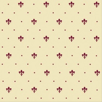 GL01-02 Giglio Bordeaux Su Crema 20x20