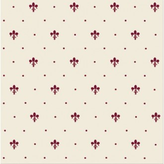 GL01-08 Giglio Bordeaux Su Panna 20x20