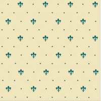 GL09-02 Giglio Verde Su Crema 20x20