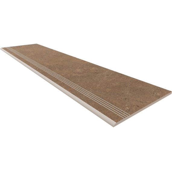 Керамогранит GO02 Ступень Gobi неполированный с насечками 30x120