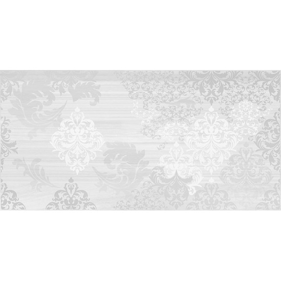 Керамическая плитка GS2L051DT Grey Shades вставка узор белый 29,8x59,8