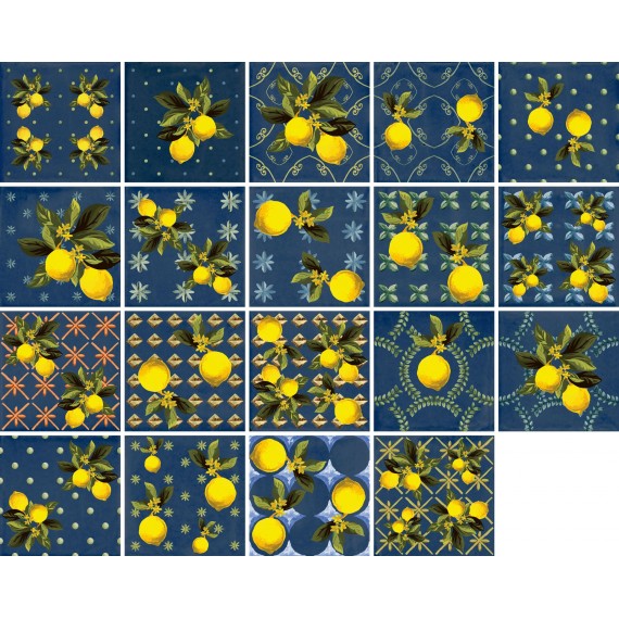 Керамогранит Giardino Blu Mix Luc 20x20