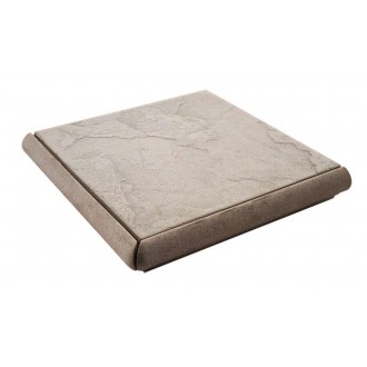 Gradone Angolare Rusticato Ardesia Grigio Naturale 9.5мм 30x30