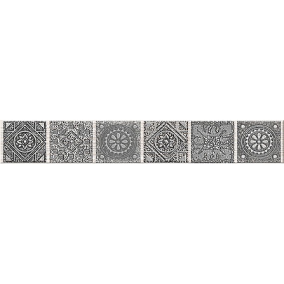 Керамическая плитка Grazia Grey Nefertiti Бордюр 40,5x6,2
