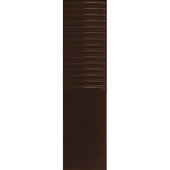 Керамическая плитка Groove Brown 2 Gloss STR 29.8x7.8x1
