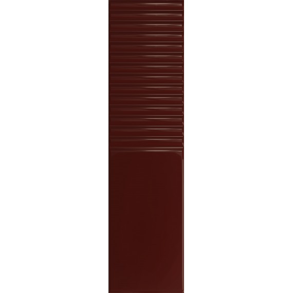 Керамическая плитка Groove Burgundy 2 Gloss STR 29.8x7.8x1